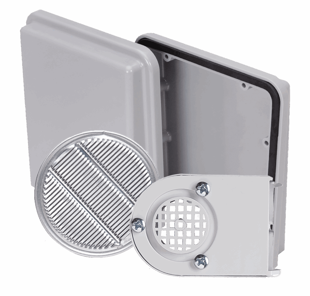 various ventilation accessories for an electrical enclosure